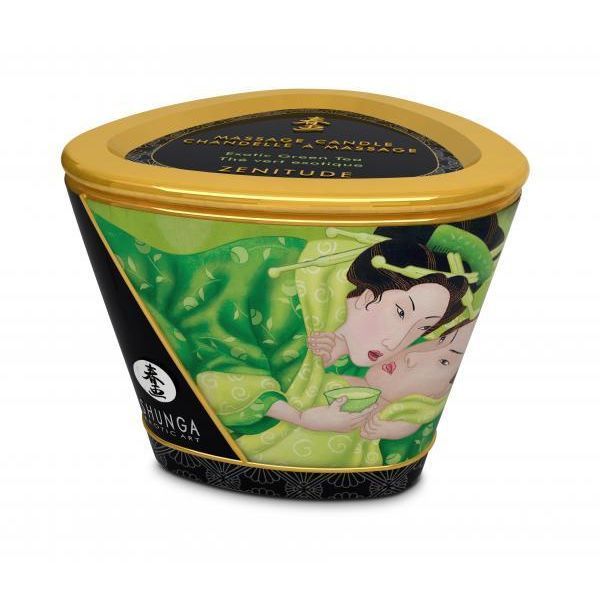 This soy based candle can be used both as an ambiance candle... Shunga - Zenitude Massage Candle Exotic Green Tea - 170ml photo-2