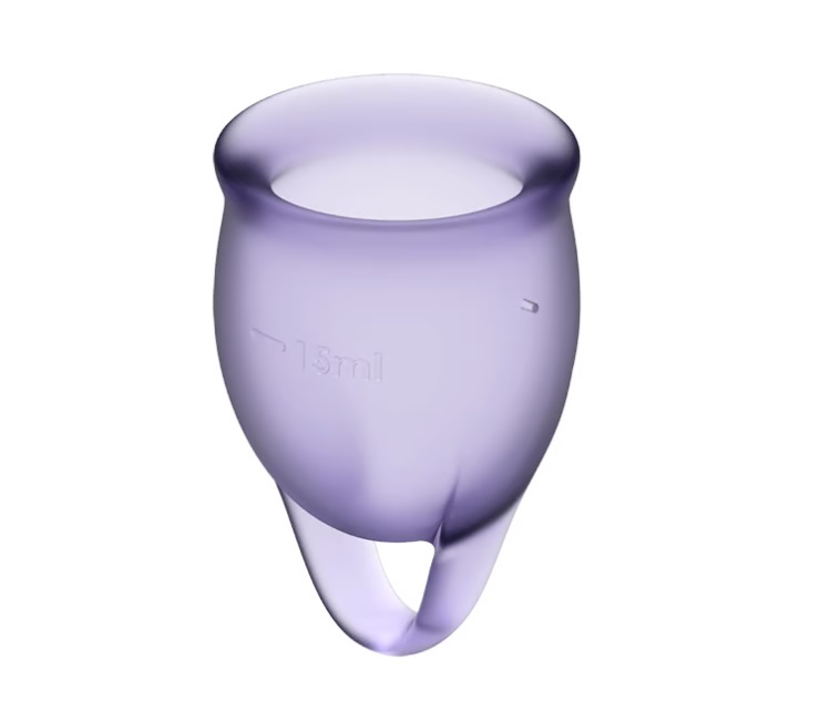 Featuring a playful forest design, these hygienic, medical g... Satisfyer - Feel Confident Menstrual Cup - Lilac photo-5