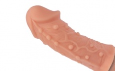 Kokos - Extreme Dotted Realistic Cock Sleeve S - Flesh photo