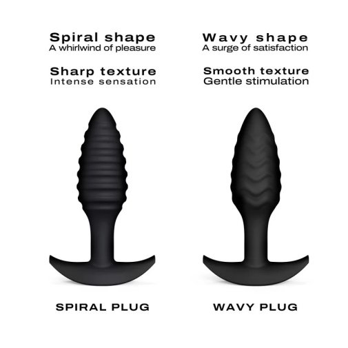 Dorcel - Wavy Anal Plug - Black photo
