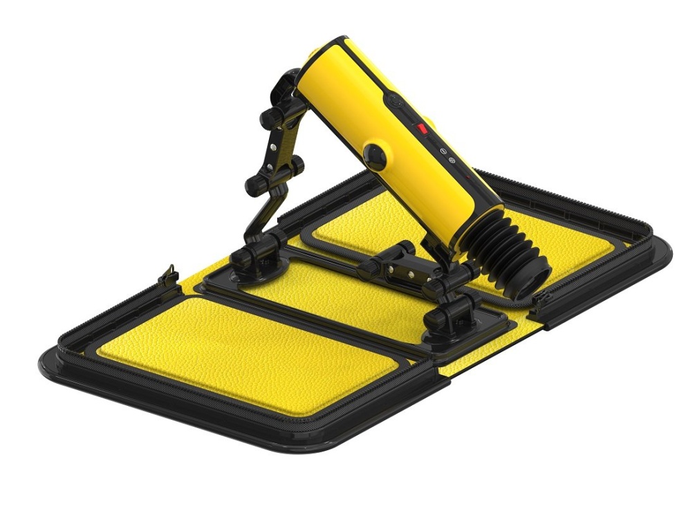 Fuck machine with double function dildo attachment
Input vo... Z-Sex - Sex Machine X5 Connect App - Yellow photo-6