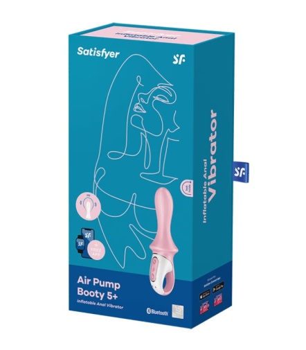 Satisfyer - Air Pump 后庭震棒 5 - 粉红色 照片