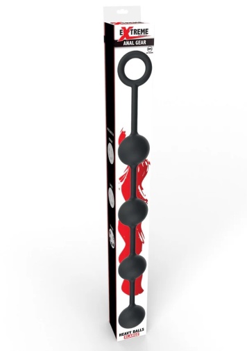 Hidden Desire - Heavy Anal Beads XL - Black photo