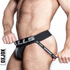 Oxjok - Airmesh Jockstrap w Ring - Tar Black - XXL photo