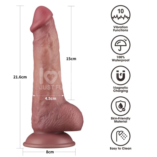 Lovetoy - 8.5'' Vibro Power Cock - Flesh photo