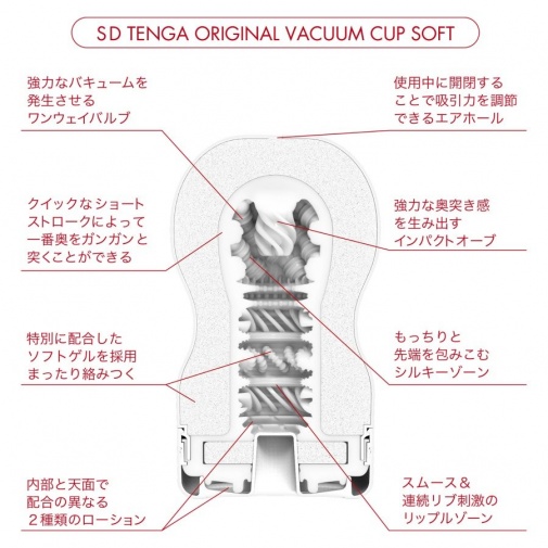 Tenga - SD 經典真空杯 白色柔軟型 ( 2G 版) 照片