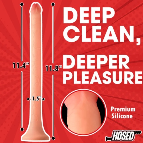 Hosed - 12" 仿真幼阳具造形灌肠器 - 肉色 照片