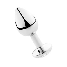 Secret Play - Metal Anal Plug M - Clear photo