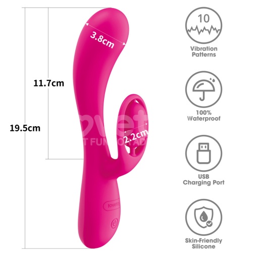 Lovetoy - Orbit Rabbit Vibrator - Pink photo