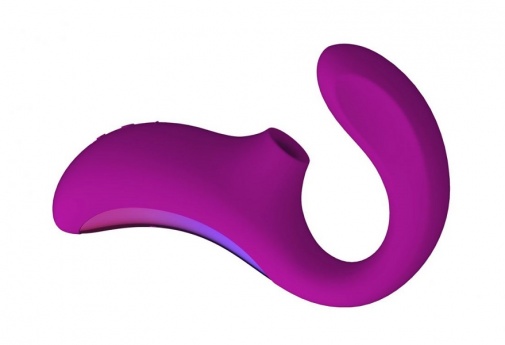 Lelo - Enigma Cruise 阴蒂吸啜及G点双重刺激声波按摩器 - 深玫瑰色 照片