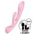 Satisfyer - 三重刺激兔子震动棒 - 粉红色 照片-2
