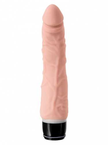 A-Toys - 矽膠震動仿真陽具 - 肉色 照片