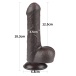 Lovetoy - 7" 带包皮仿真阳具 - 啡色 照片-12