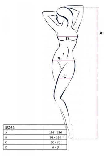 Passion - Bodystocking BS069 - White photo