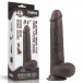 Lovetoy - 9'' Sliding Skin Dual Layer Dong - Brown photo-19