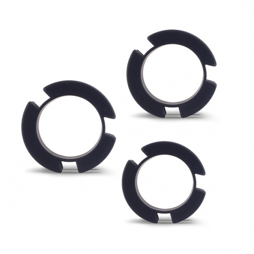 Lock-a-Willy - Silicone Chastity Device - Black photo