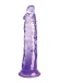King Cock - 8" Clear Realistic Cock - Purple photo