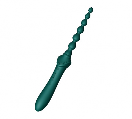 Zalo - Bess 2 Heating Dual Vibrator - Turquoise Green photo
