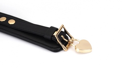 Liebe Seele - Leather Curved Collar - Dark Secret photo