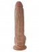 King Cock - 9″ 仿真假陽具連睪丸 - 焦糖色 照片-4