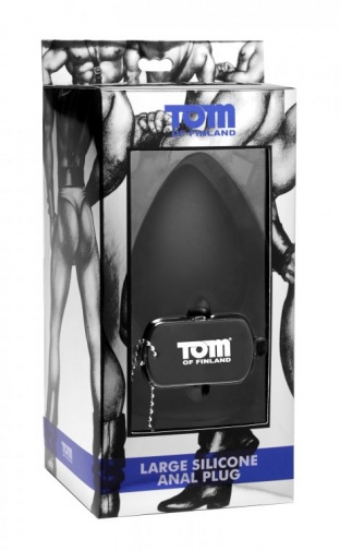 TOF - XL Silicone Anal Plug - Black photo