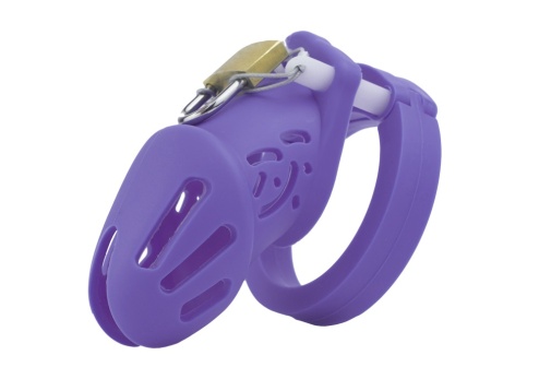 FAAK - Silicone Chastity Cage 114 - Purple photo
