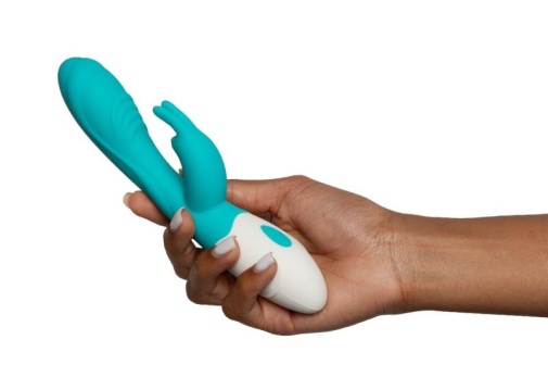 Good Vibes Only - Leda Rabbit Vibrator - Blue photo