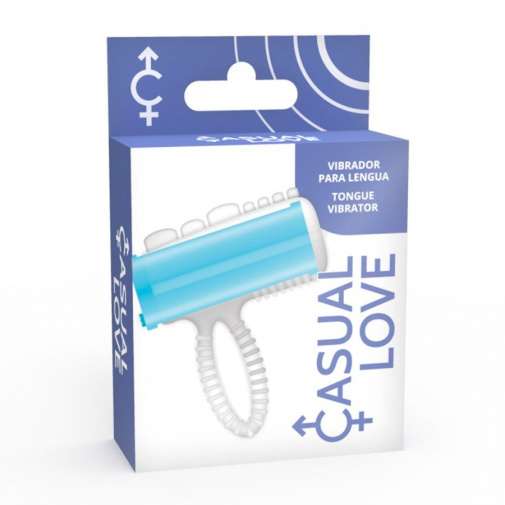 Casual Love - Tongue Vibro Ring - Blue photo