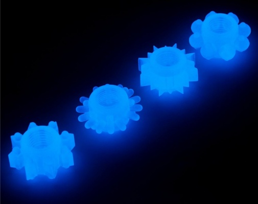 Lovetoy - Lumino Play Ring Set 4 pcs - Blue photo