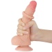 Lovetoy - 7.5" 微曲帶包皮仿真陽具 - 肉色 照片