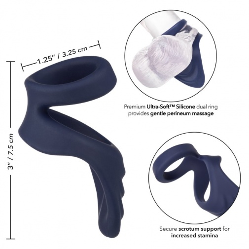 CEN - Viceroy Perineum Dual Ring - Blue photo