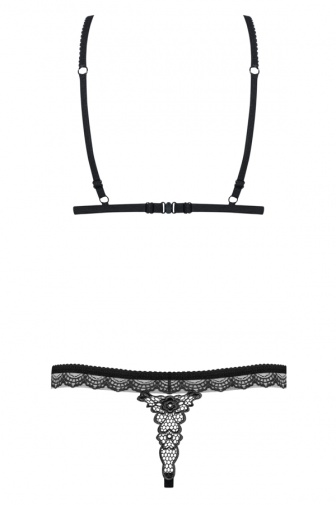 Obsessive - 865-SET-1 2-pcs Set - Black - L/XL photo