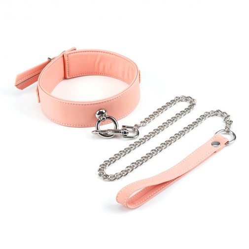 Liebe Seele - Organosilicon Collar w Leash - Pink photo