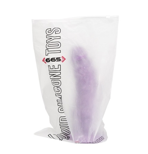 665 - Aubergine Eggplant 假阳具 - 中码 - 紫色 照片