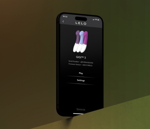 Lelo - Gigi 3 优质G点震动棒 可连应用程式 - 深玫瑰色 照片
