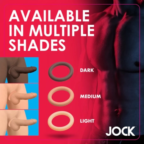 Jock - 阴茎环套装 - 暗啡色 照片