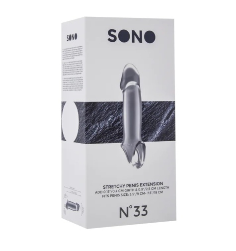 Sono - #33 有彈性陰莖延長套 - 透明 照片
