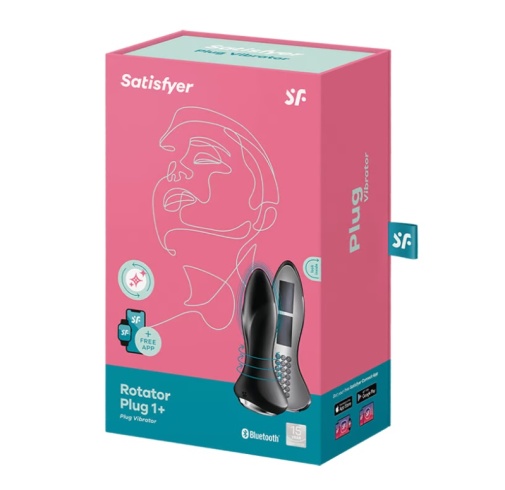 Satisfyer - APP 智能遥控 震动旋转肛塞 1 Plus - 黑色 照片