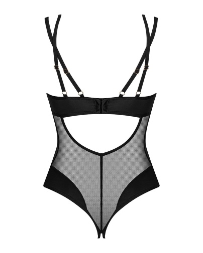 Obsessive - Nesari Crotchless Teddy - Black - XS/S 照片