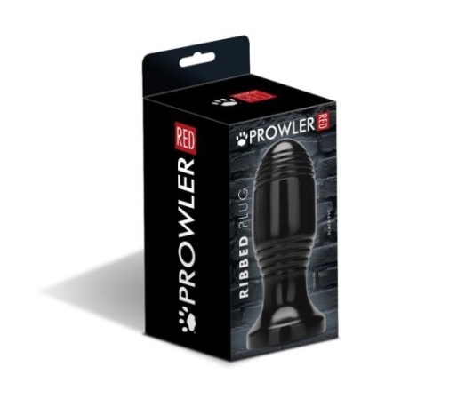 Prowler - Ribbed Anal Plug - Black 照片