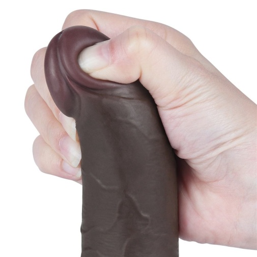Lovetoy - 7.5" Sliding Skin Dildo 13.2cm - Brown photo