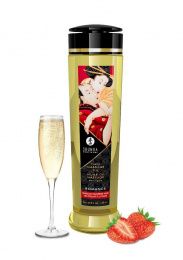 Shunga - Romance Massage Oil Sparkling Strawberry Wine - 240ml photo