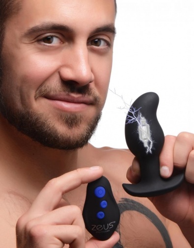 Zeus Electrosex - 8X Volt Drop E-Stim Prostate Massager - Black photo