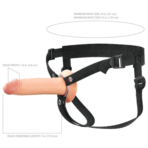 Fetish Fantasy - 7" 空心穿戴式假陽具 - 肉色 照片