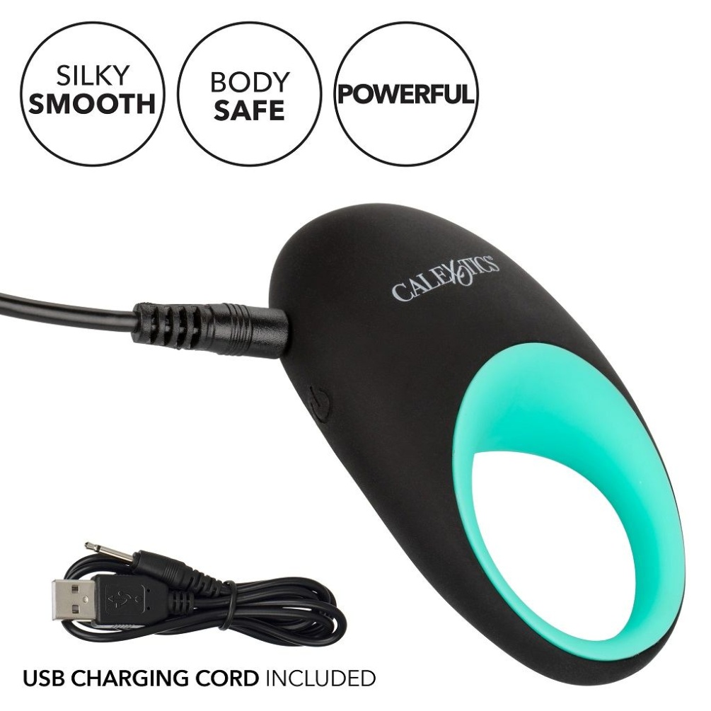 The dual stimulating ring delivers intense pleasure with 10 ... CEN - Link Up Pinnacle Vibro Ring - Black photo-3