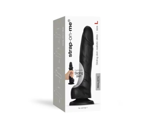 Strap-On-Me - Sliding Skin Dildo L - Black photo
