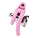 FAAK - Chastity Cage 45mm w Catheterization Hood - Pink photo-2
