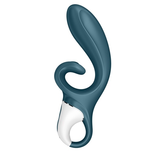 Satisfyer - Hug Me 兔子震動棒 - 灰藍色 照片