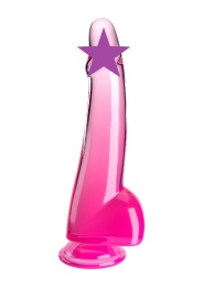 King Cock - 10" Clear Cock w Balls - Pink photo