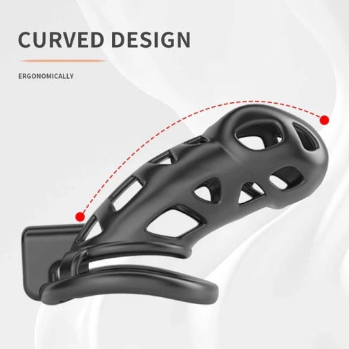 Sevanda - Naja-Cobra Chastity Cage M - Black photo